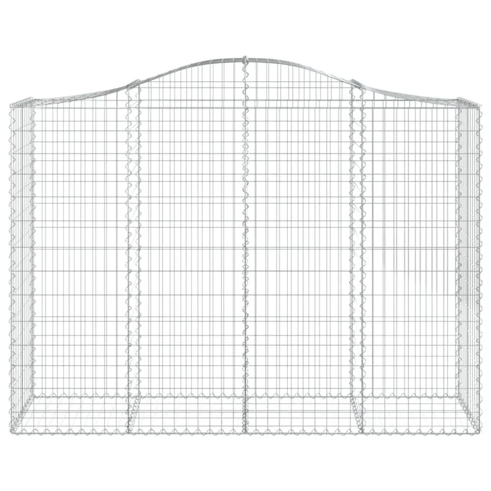 Coș gabion arcuit, 200x50x140/160 cm, fier galvanizat