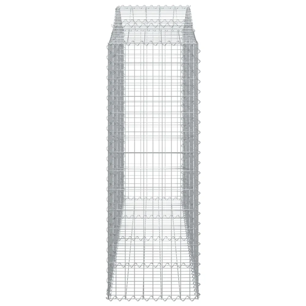Coș gabion arcuit, 200x50x140/160 cm, fier galvanizat