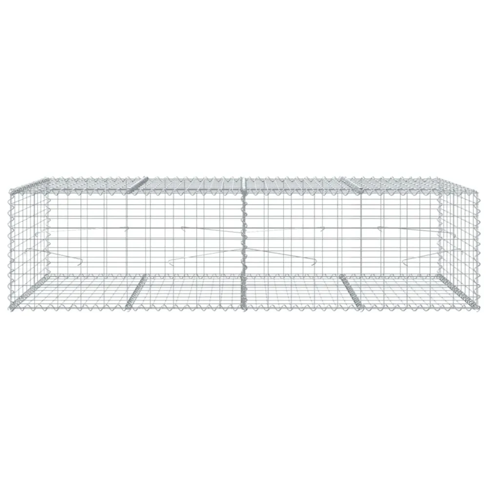 Coș gabion cu capac, 200x100x50 cm, fier galvanizat