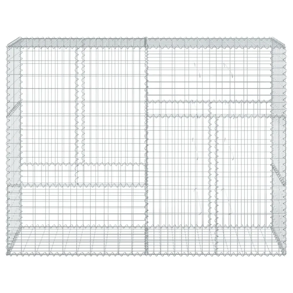 Coș gabion cu capac, 200x50x150 cm, fier galvanizat