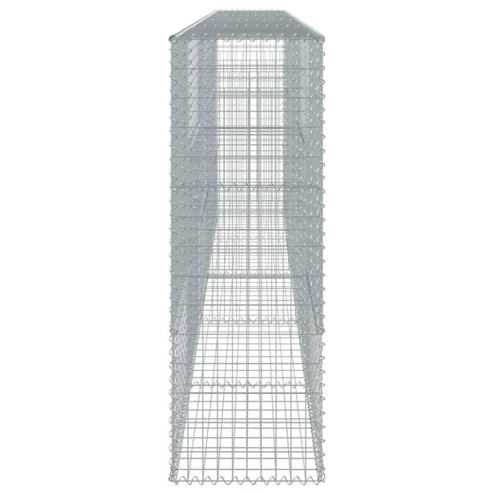 Coș gabion cu capac, 500x50x150 cm, fier galvanizat
