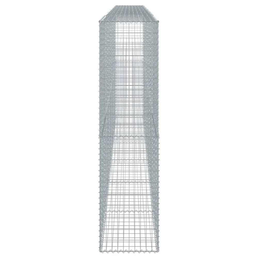 Coș gabion cu capac, 600x50x200 cm, fier galvanizat