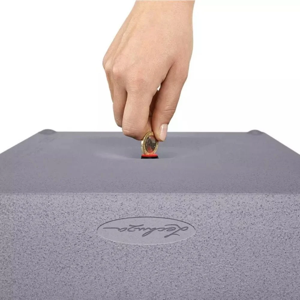 Ghiveci Auto-Irigant Lechuza Canto Stone High 30, 12 l, efect piatra alba, sistem de autoirigare, insert detasabil, strat...