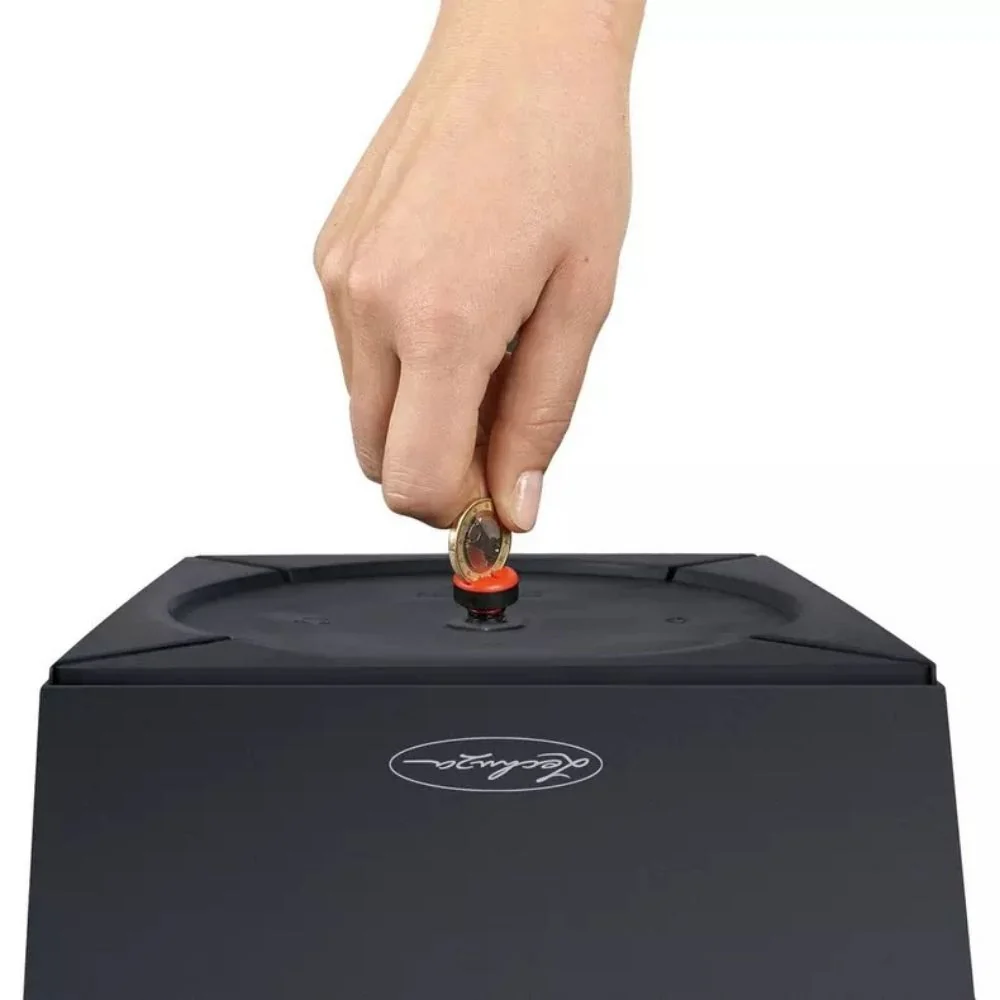 Ghiveci Auto-Irigant Lechuza Cubico Color 22, 6 l, negru mat, sistem de autoirigare, insert detasabil, strat de drenaj