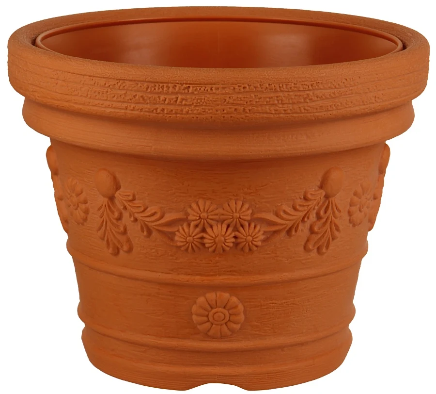 Ghiveci Decora, Biscuit Natural, 30 cm, 6 litri