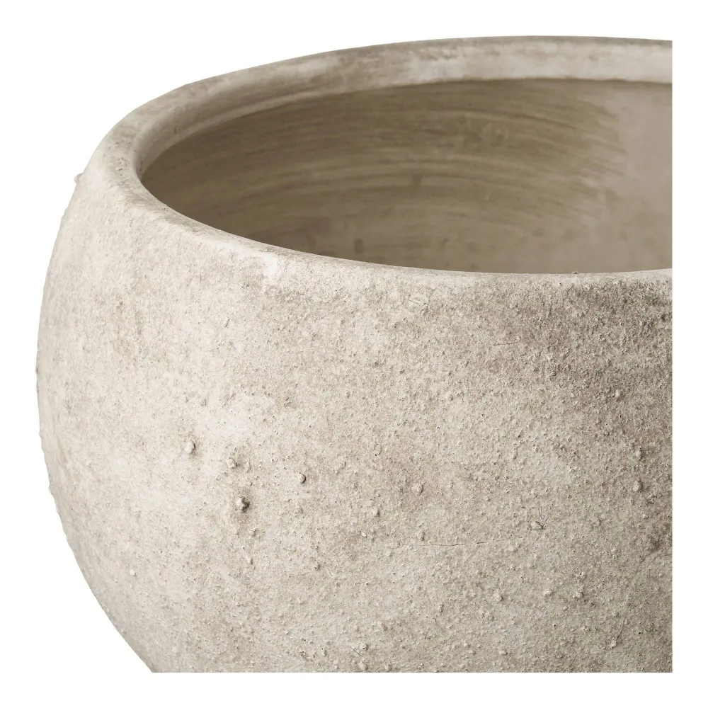 Ghiveci din ceramica gri, ø26x19,5 cm