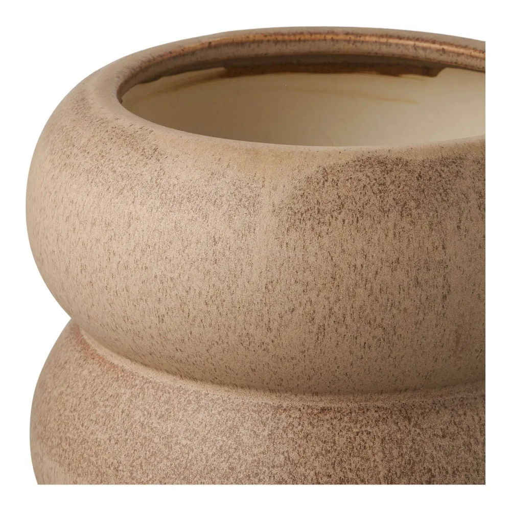 Ghiveci din ceramica maro ø19x17,5 cm