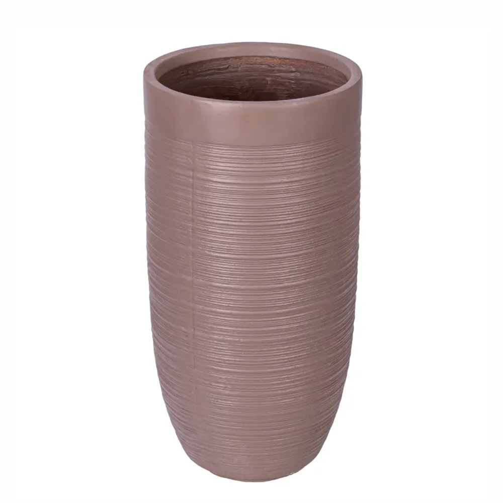 Ghiveci ecologic, Eco-friendly, Naimeed D6340, Mic, din materiale minerale, Maro, 68x30x30cm