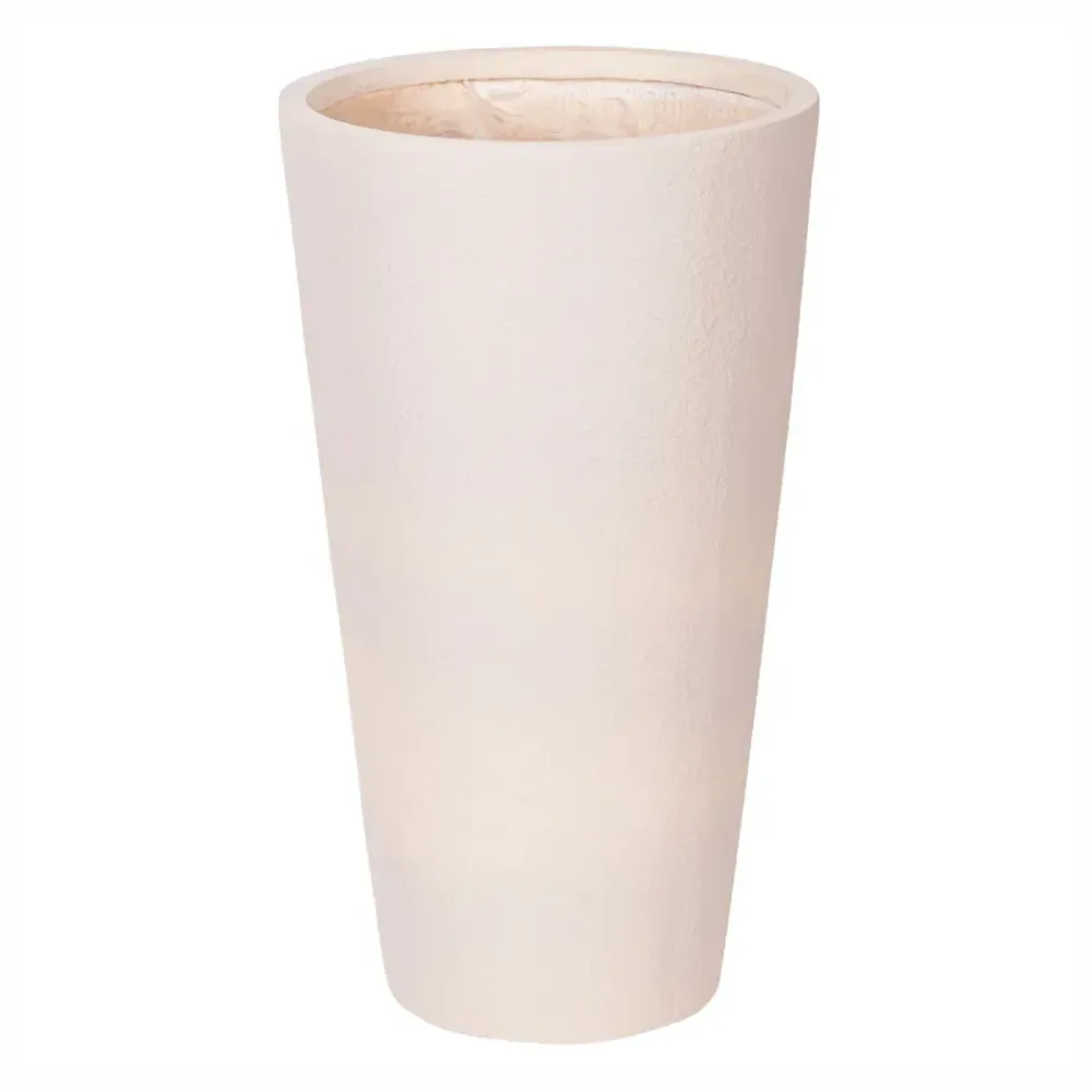 Ghiveci ecologic, Eco-friendly, Naimeed D6342, Mare, din materiale minerale, Crem, 75X41x41cm