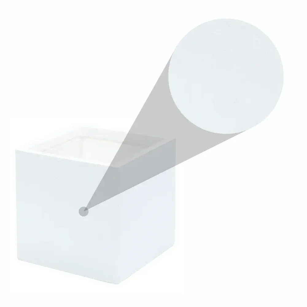 Ghiveci ecologic, Eco-friendly, Naimeed D6346, Mare, din materiale minerale, Alb, 50x50x50cm