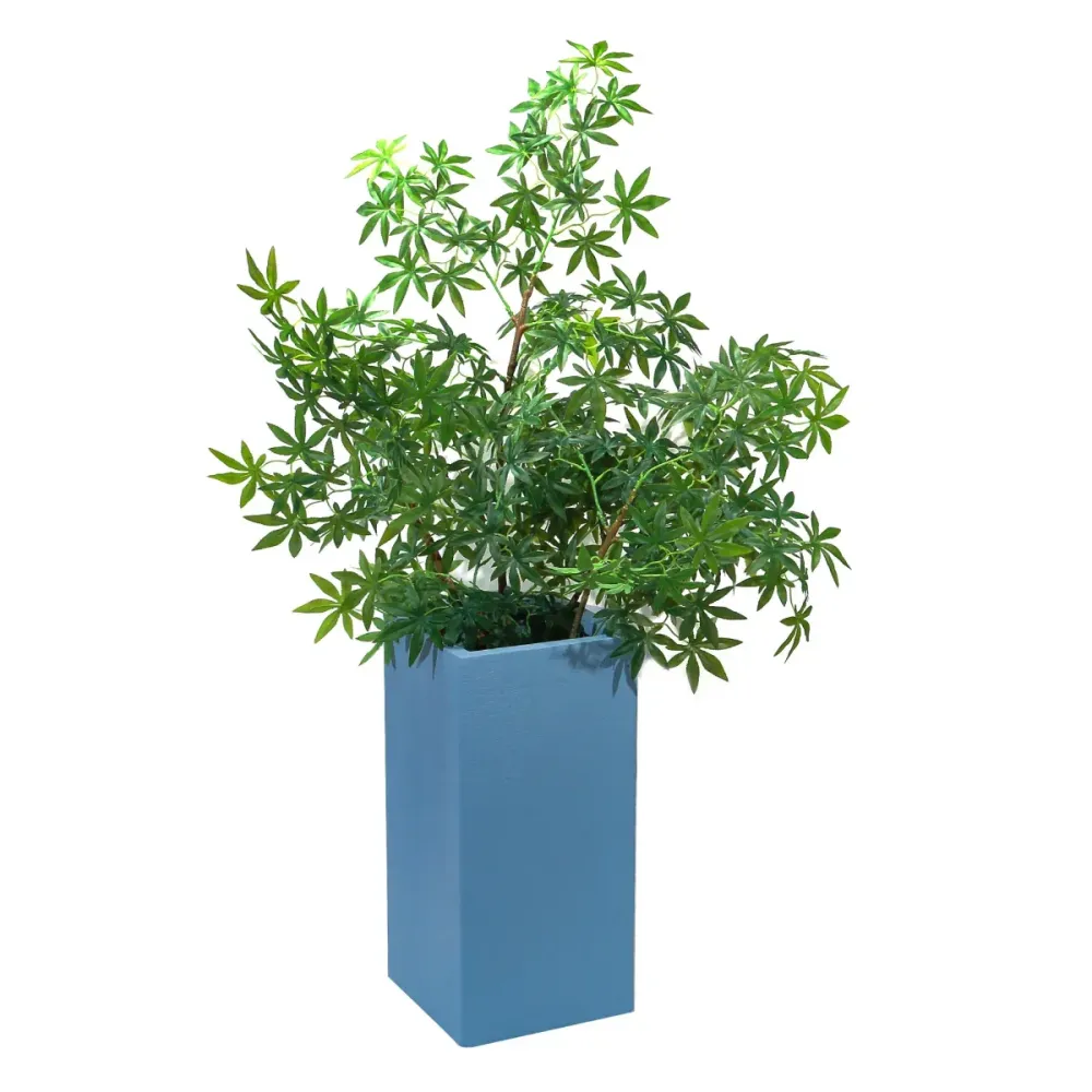 Ghiveci ecologic, Eco-friendly, Naimeed D6349, Mare, din materiale minerale, Albastru, 75x40x40cm