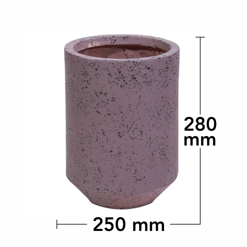Ghiveci ecologic, Eco-friendly, Naimeed D6351, Mic, din materiale minerale, Mov, 28x25x25cm