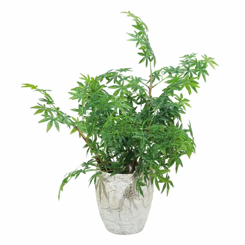 Ghiveci ecologic, Eco-friendly, Naimeed D6356, Mediu, din materiale minerale, Bej, 40x35x35cm