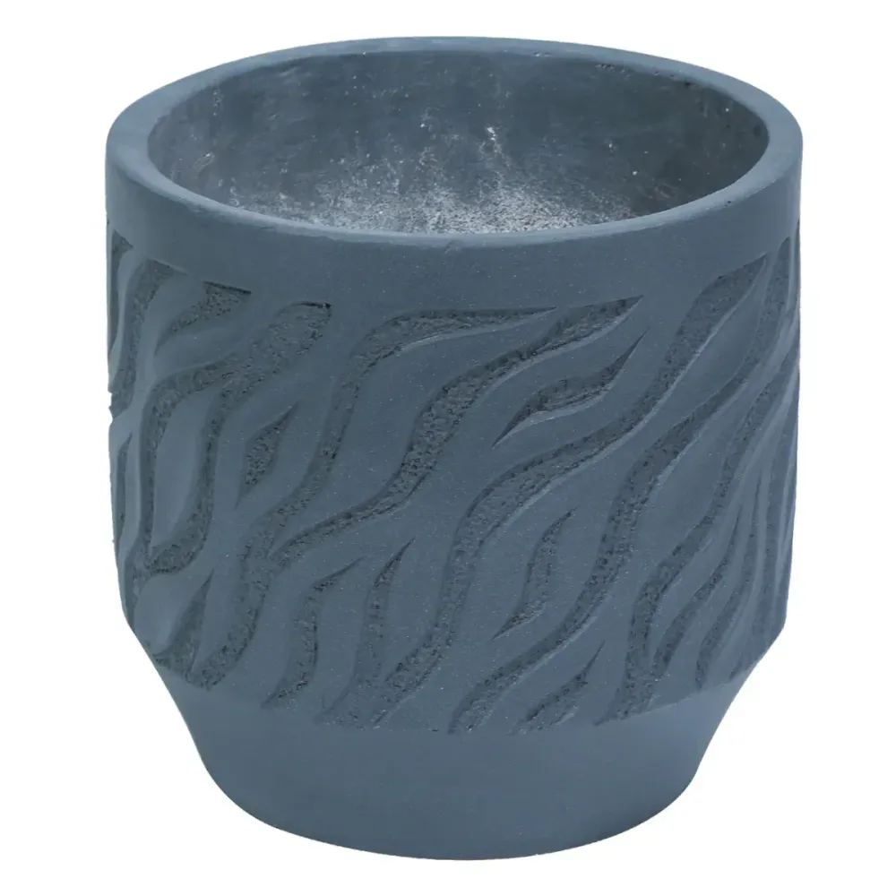 Ghiveci ecologic, Eco-friendly, Naimeed D6362, Mare, din materiale minerale, Gri, 40x39x39cm