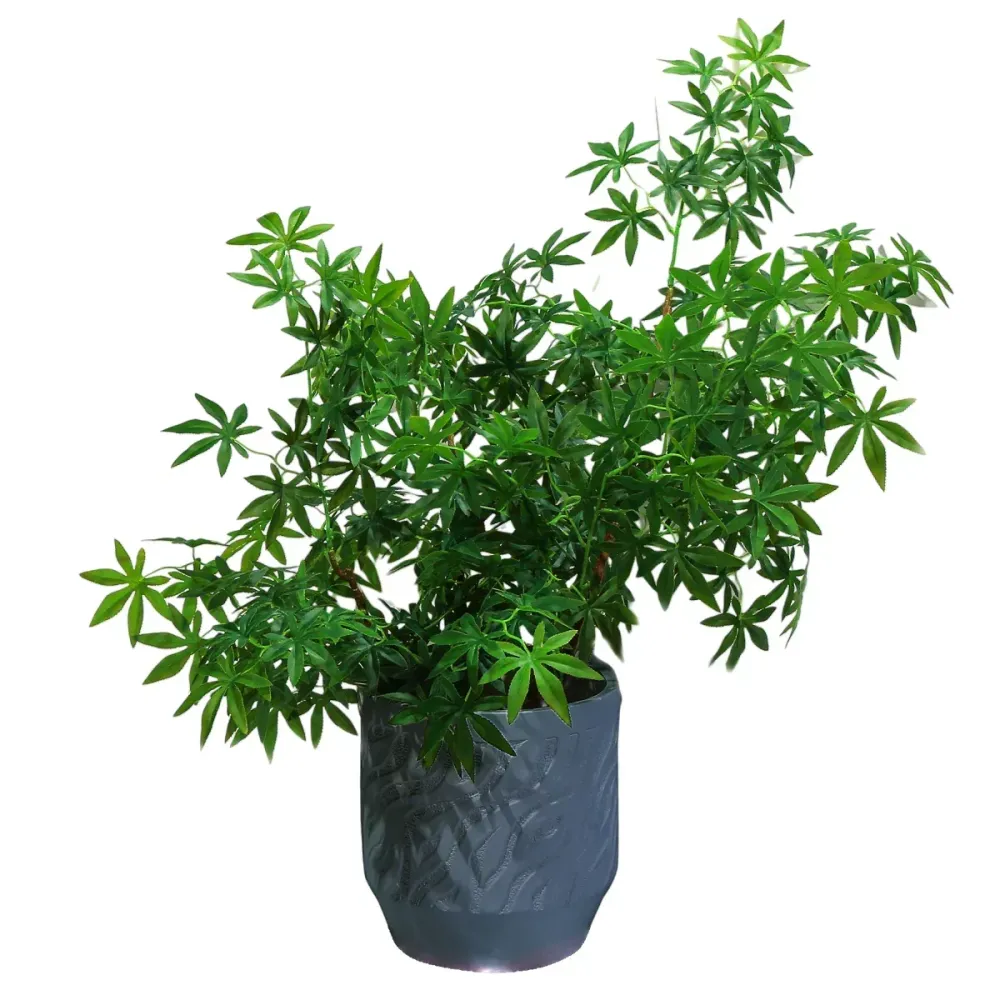 Ghiveci ecologic, Eco-friendly, Naimeed D6362, Mare, din materiale minerale, Gri, 40x39x39cm