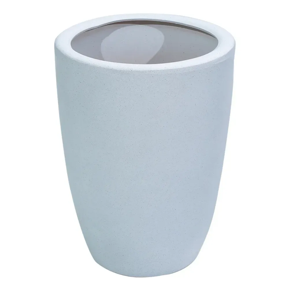 Ghiveci ecologic, Eco-friendly, Naimeed D6365, Mare, din materiale minerale, Gri, 48x39x39cm