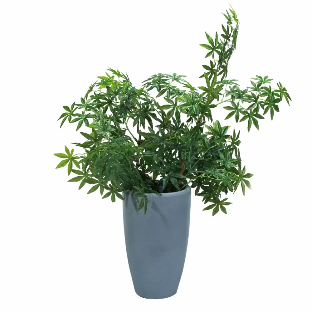 Ghiveci ecologic, Eco-friendly, Naimeed D6372, Mare, din materiale minerale, Gri, 60x37x37cm