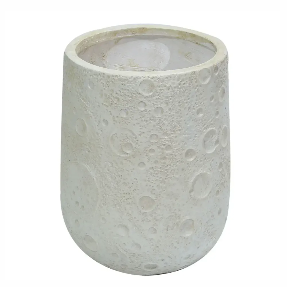 Ghiveci ecologic, Eco-friendly, Naimeed D6373, Mediu, din materiale minerale, Gri, 41x38x38cm
