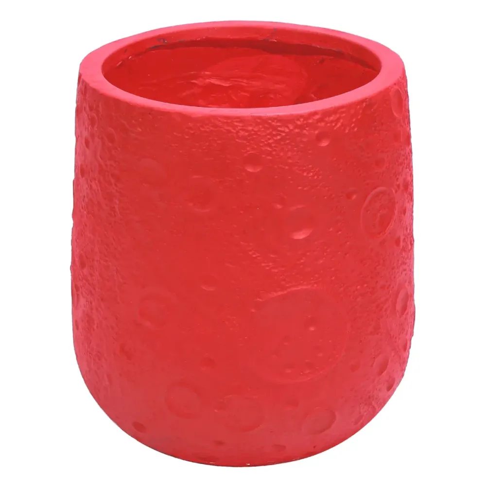 Ghiveci ecologic, Eco-friendly, Naimeed D6374, Mare, din materiale minerale, Rosu, 48x48x48cm