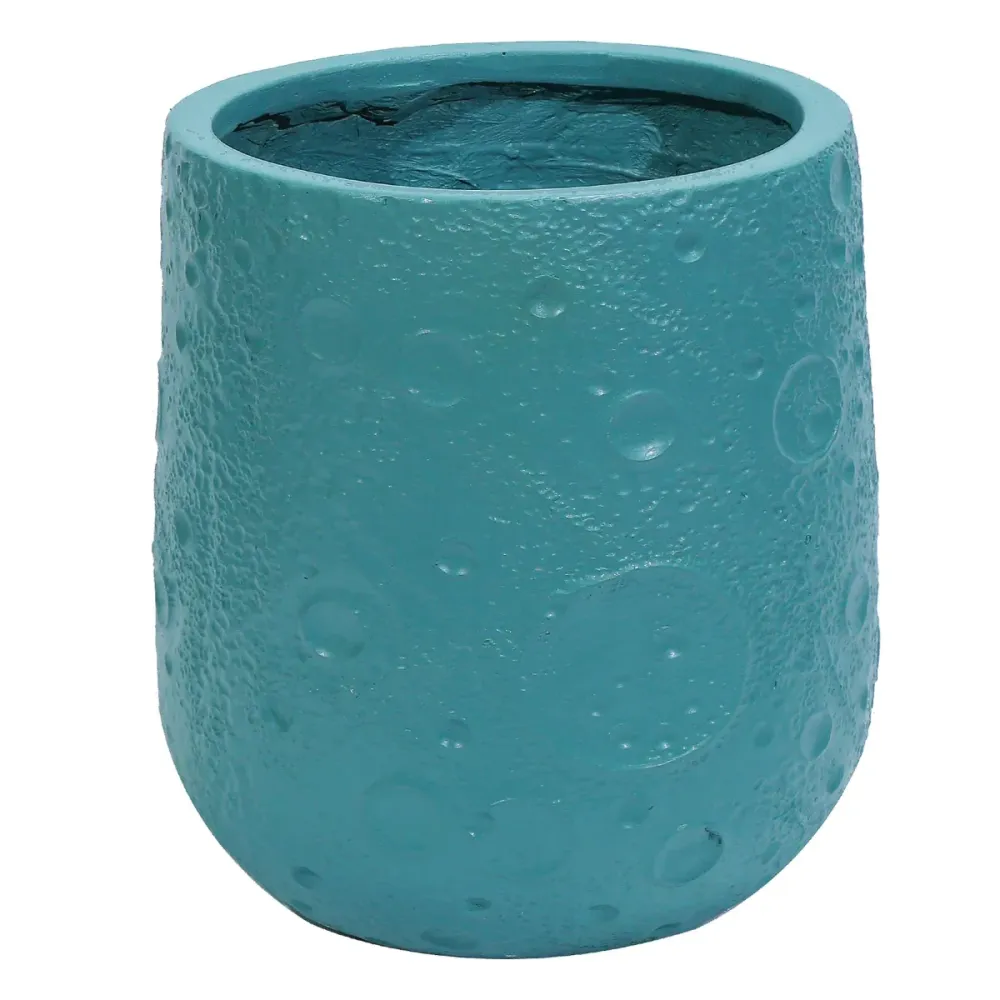 Ghiveci ecologic, Eco-friendly, Naimeed D6375, Mare, din materiale minerale, Turcoaz, 48x48x48cm