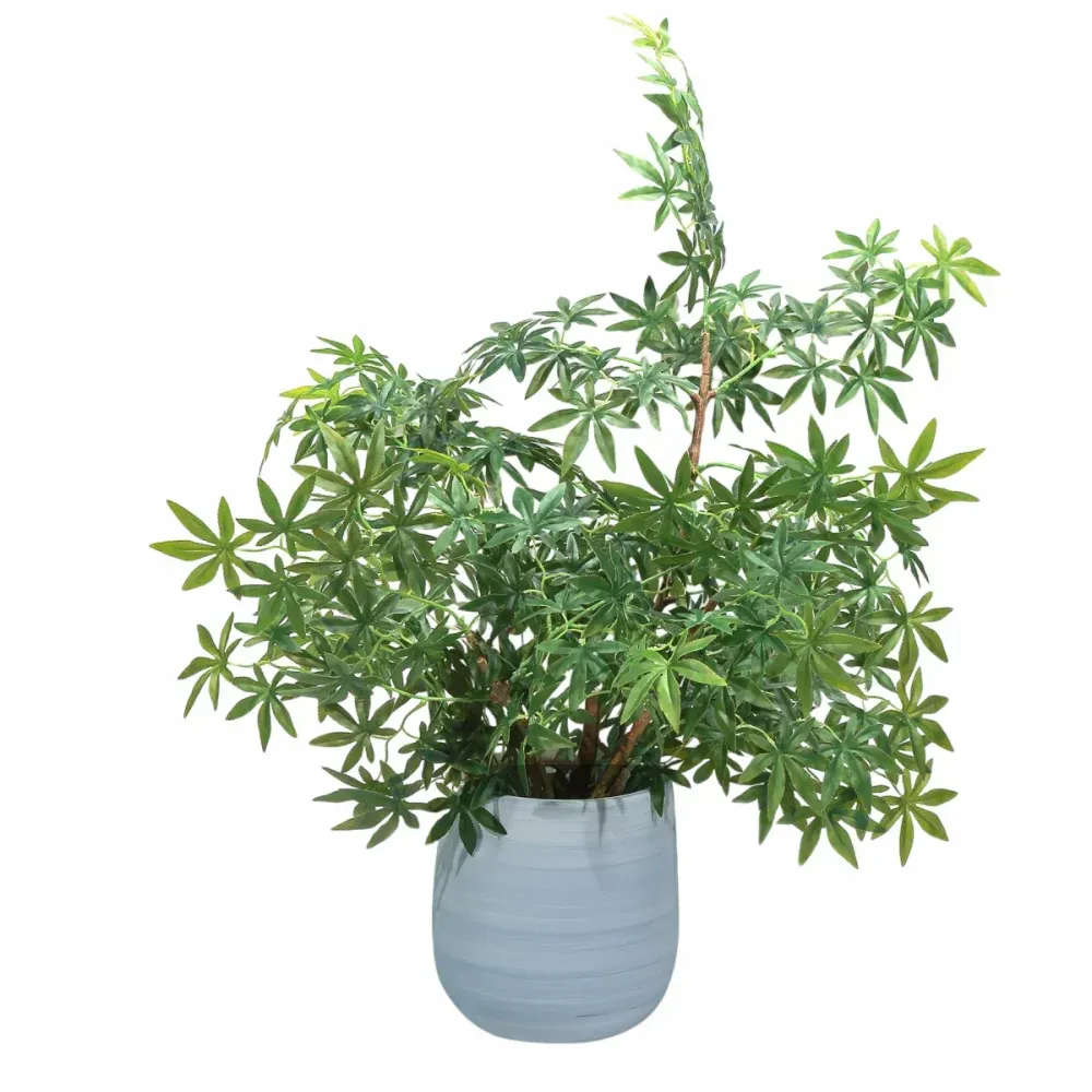 Ghiveci ecologic, Eco-friendly, Naimeed D6376, Mare, din materiale minerale, Albastru, 46x39x39cm