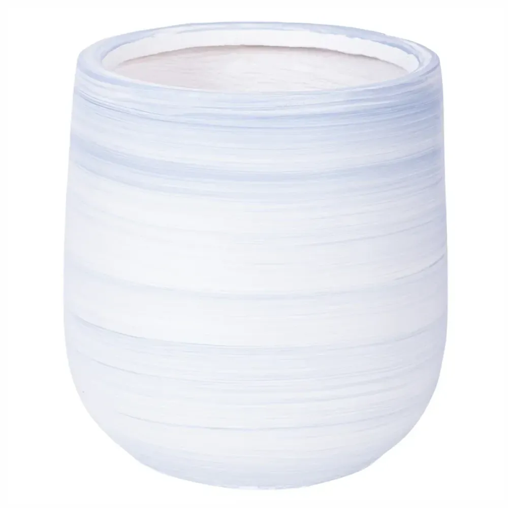 Ghiveci ecologic, Eco-friendly, Naimeed D6376, Mare, din materiale minerale, Albastru, 46x39x39cm
