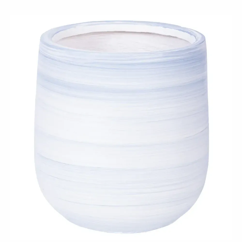 Ghiveci ecologic, Eco-friendly, Naimeed D6376, Mediu, din materiale minerale, Albastru, 37x30x30cm