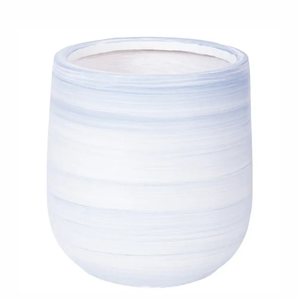 Ghiveci ecologic, Eco-friendly, Naimeed D6376, Mic, din materiale minerale, Albastru, 26x23x23cm