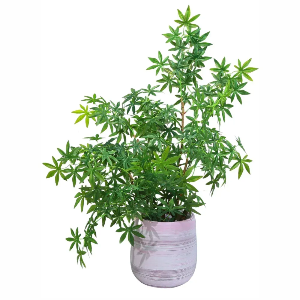 Ghiveci ecologic, Eco-friendly, Naimeed D6377, Mediu, din materiale minerale, Roz, 37x30x30cm