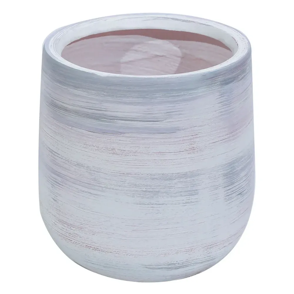 Ghiveci ecologic, Eco-friendly, Naimeed D6378, Mare, din materiale minerale, Gri, 46x39x39cm