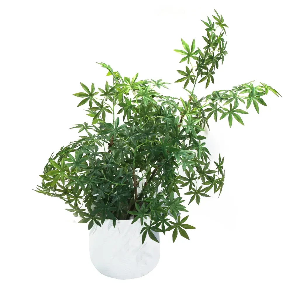 Ghiveci ecologic, Eco-friendly, Naimeed D6379, Mediu, din materiale minerale, Alb, 34x37x37cm