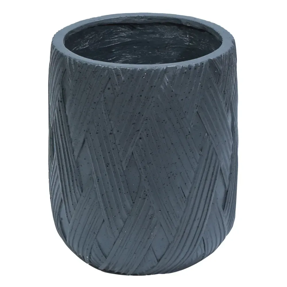 Ghiveci ecologic, Eco-friendly, Naimeed D6385, Mare, din materiale minerale, Negru, 50x47x47cm
