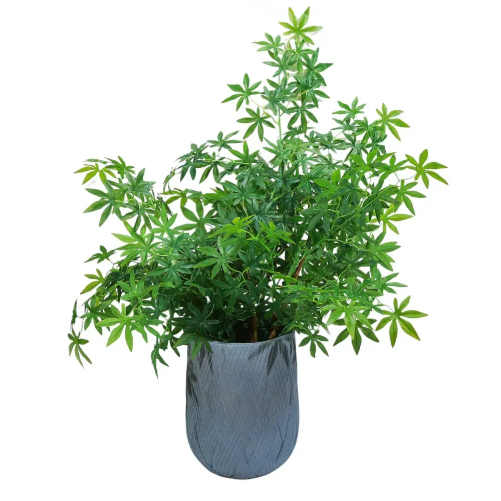 Ghiveci ecologic, Eco-friendly, Naimeed D6387, Mare, din materiale minerale, Gri, 50x47x47cm