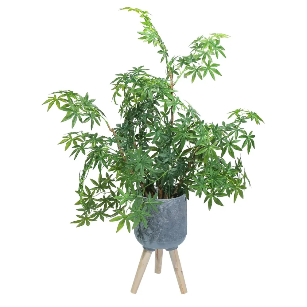 Ghiveci ecologic, Eco-friendly, Naimeed D6396, Mare, din materiale minerale, Gri, 35x33x33cm