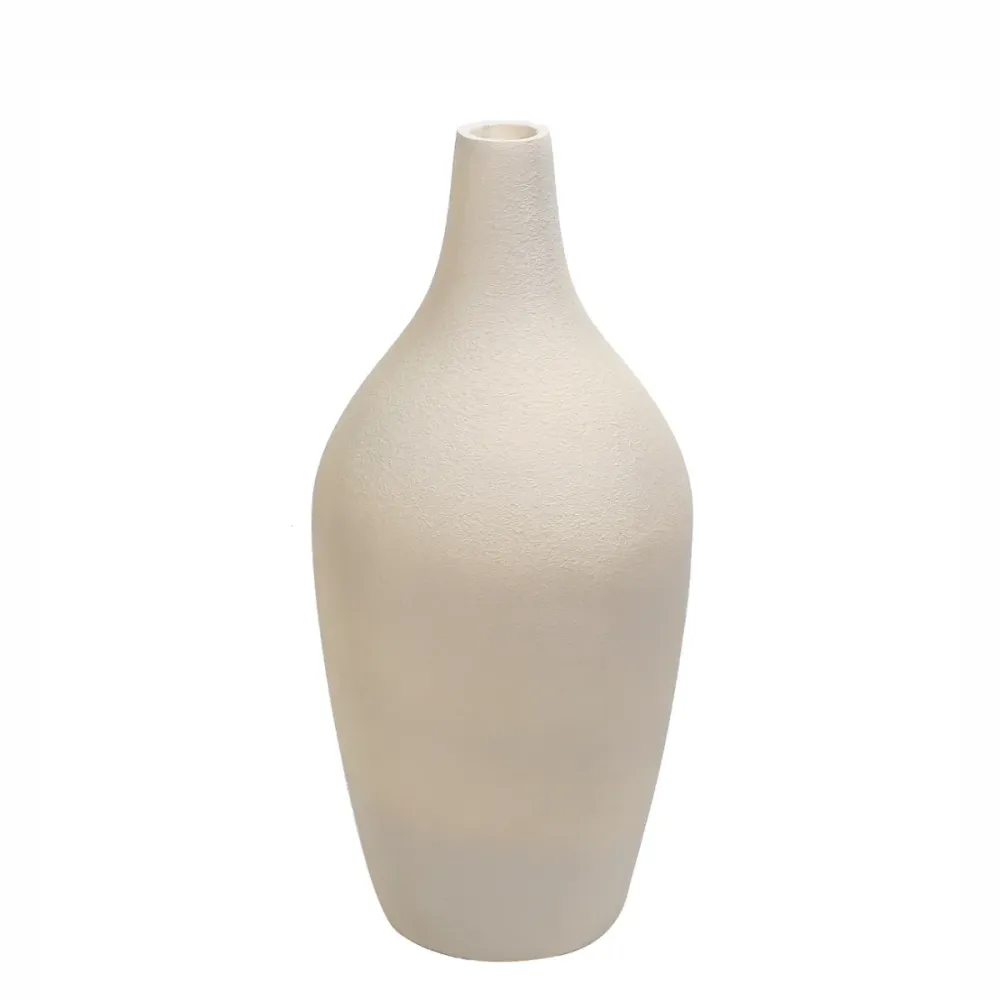 Ghiveci ecologic, Eco-friendly, Naimeed D6399, Mic, din materiale minerale, Crem, 56x28x28cm