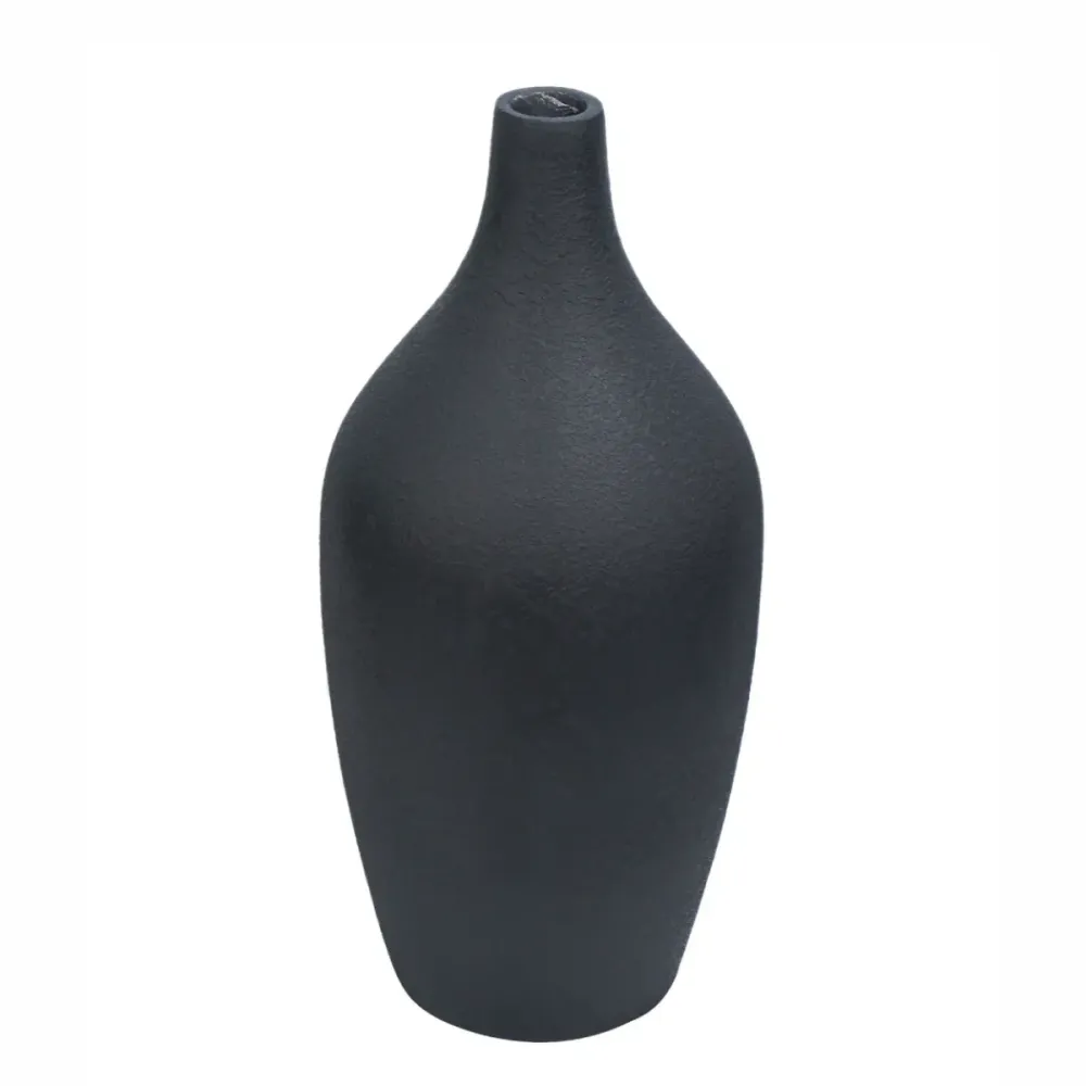 Ghiveci ecologic, Eco-friendly, Naimeed D6401 Mediu, din materiale minerale, Negru, 65x30x30cm