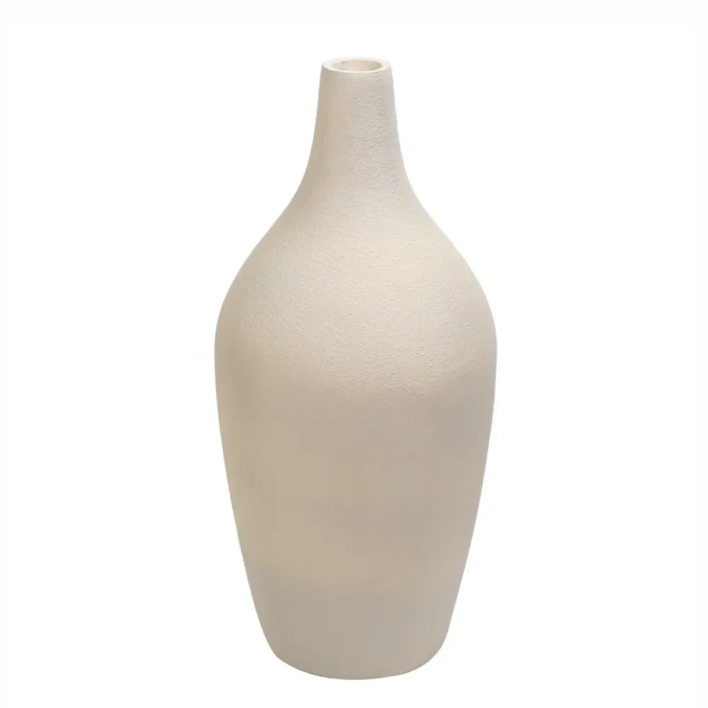 Ghiveci ecologic, Eco-friendly, Naimeed D6402 Mediu, din materiale minerale, Crem, 65x30x30cm