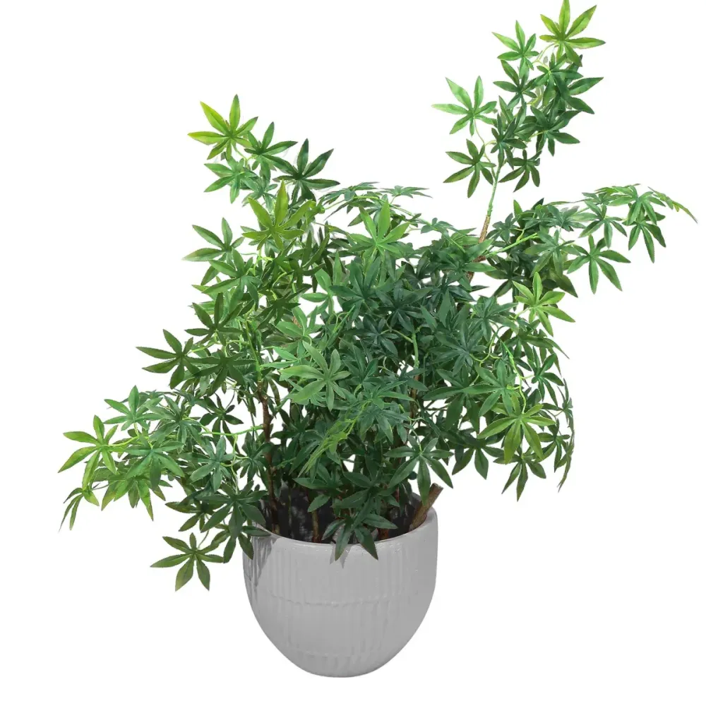 Ghiveci ecologic, Eco-friendly, Naimeed D6411, Mare, din materiale minerale, Gri, 35x42x42cm