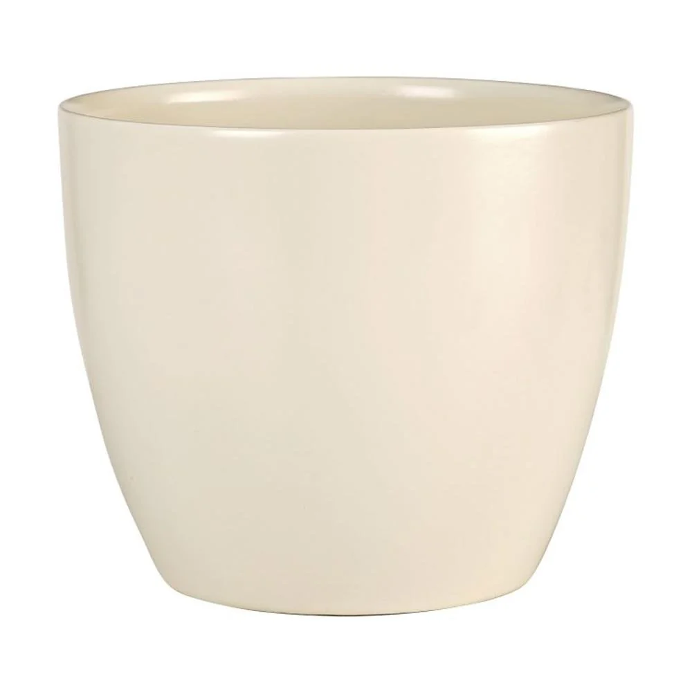 Ghiveci plante rotund Ceramic Scheurich, Ø 16 cm, H14 cm, Crem