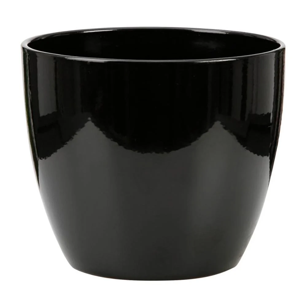 Ghiveci plante rotund Ceramic Scheurich Ø 19 cm, H17 cm, Negru