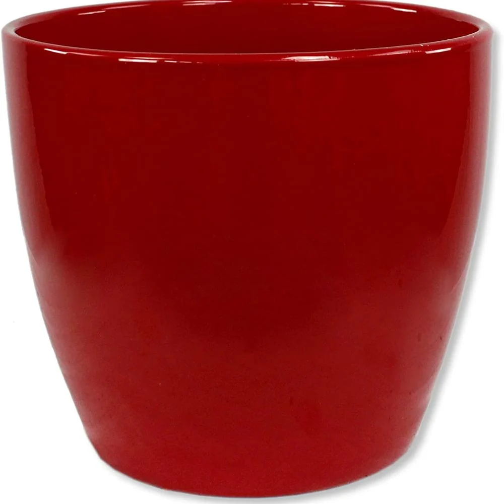 Ghiveci plante rotund Ceramic Scheurich Ø 22 cm, H19.5 cm, Rosu