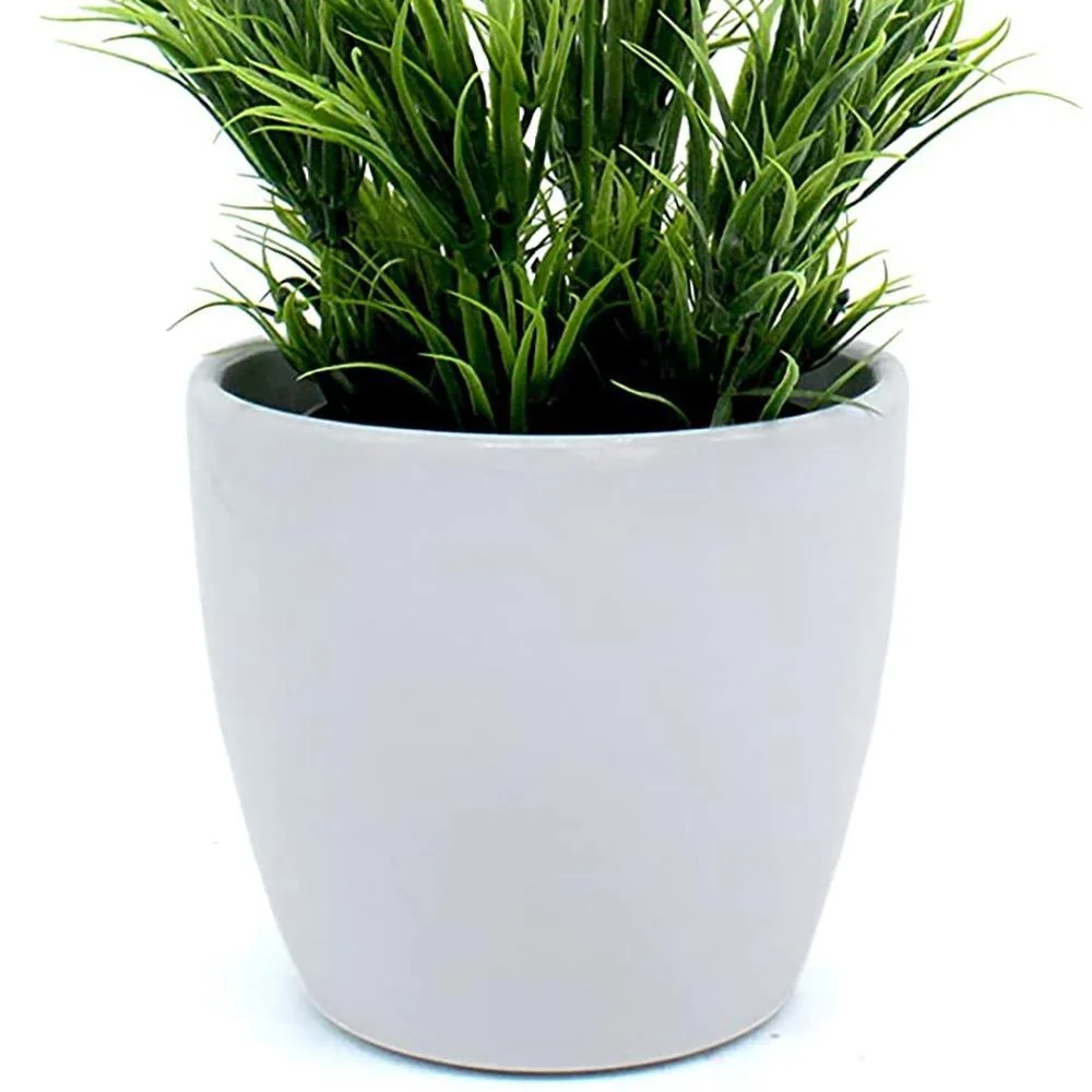 Ghiveci plante rotund Ceramic Scheurich, Ø 22 cm, H19,5 cm, Alb