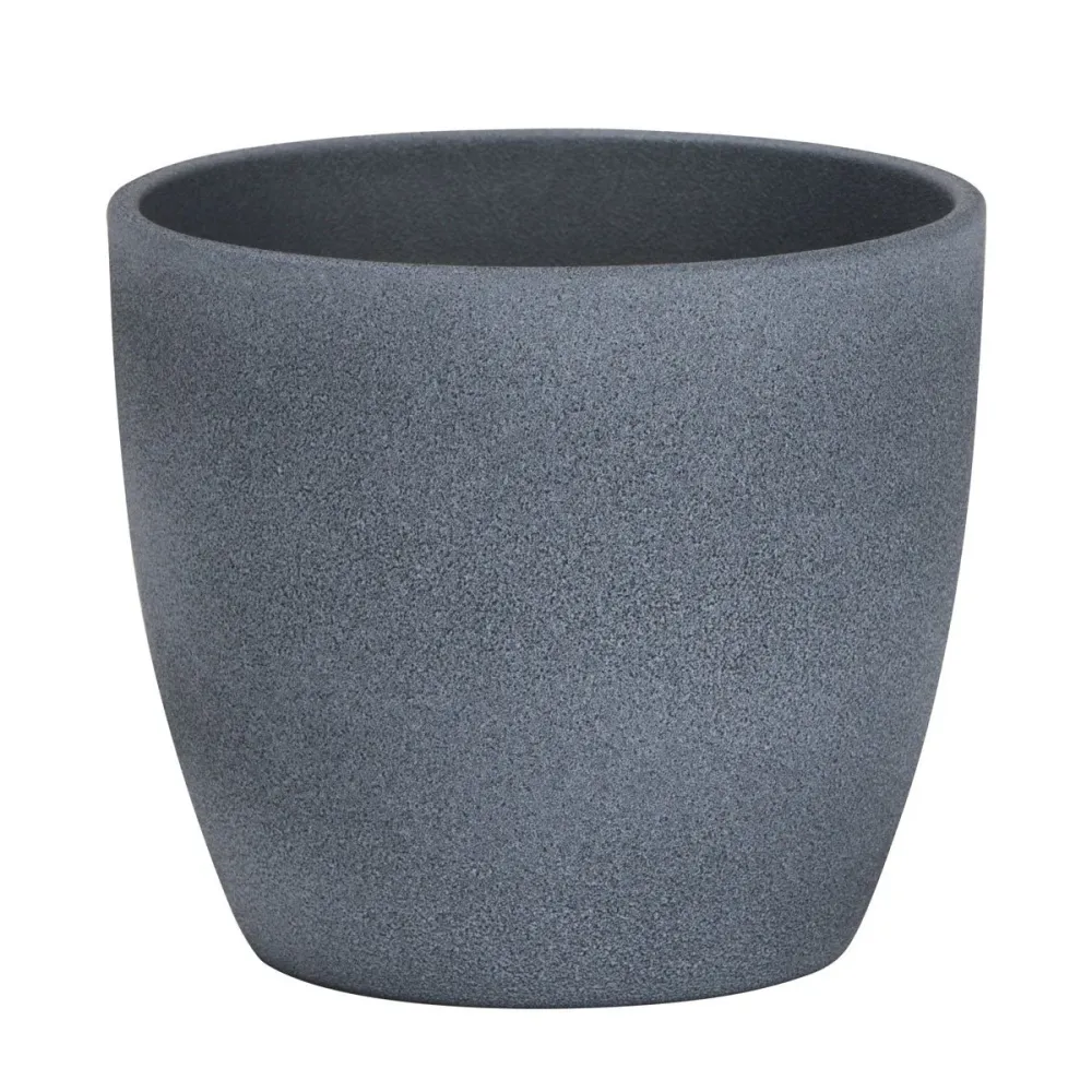 Ghiveci plante rotund Ceramic Scheurich, Ø 28 cm, H25,2 cm, Gri inchis