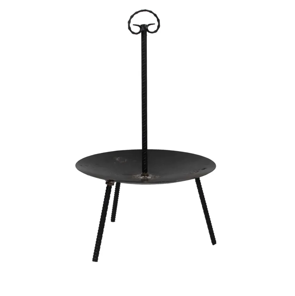 Gratar disc din otel, picioare detasabile, maner detasabil diametru 46 centimetri / 5231