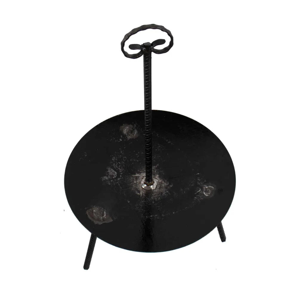 Gratar disc din otel, picioare detasabile, maner detasabil diametru 46 centimetri / 5231