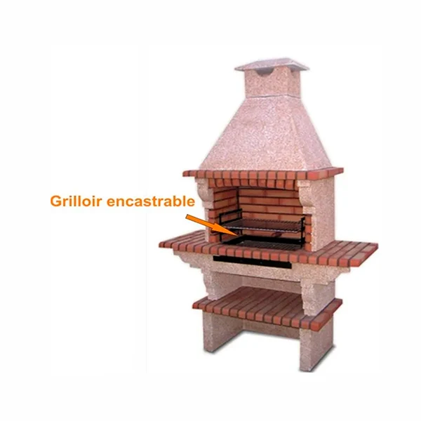 Grătar încastrat din fier 60x38 AC46F