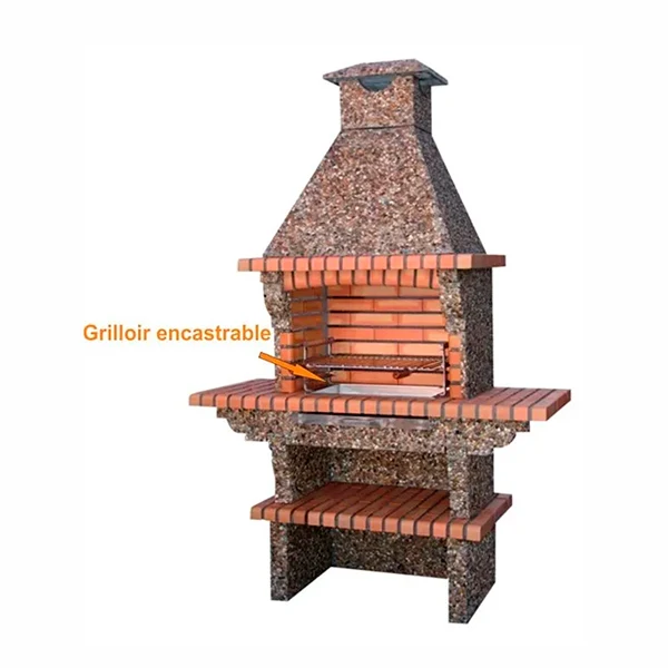 Grătar încorporabil din inox 60x38 AC40F