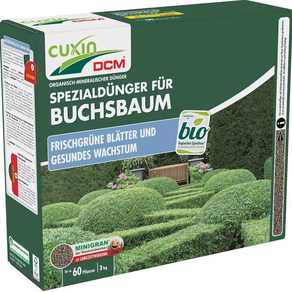 Ingrasamanat Special Organic pentru Buxus, cu var de mare, tehnologie Minigran, actiune lunga, pentru frunzis verde si rez...