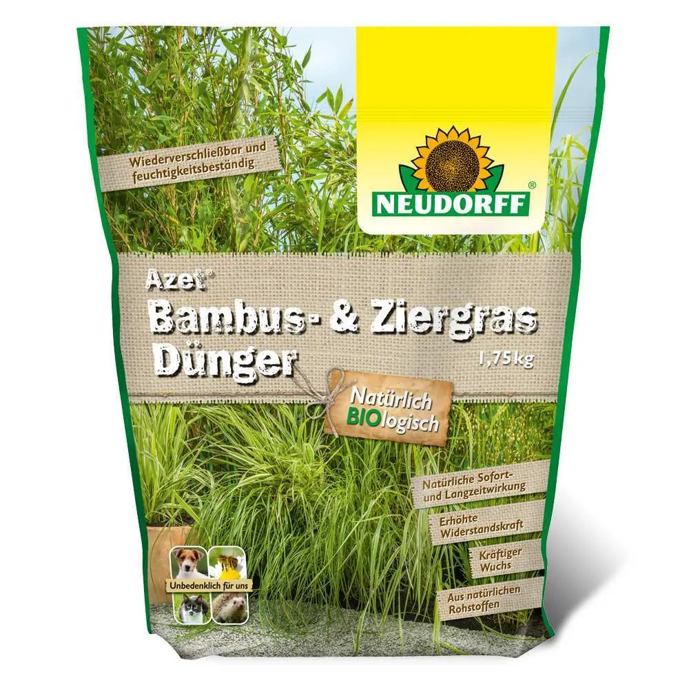 Ingrasamant Azet Neudorff pentru Bambus si Ierburi Ornamentale, Nutritie de Lunga Durata si frunzis verde intens - 1.75 kg