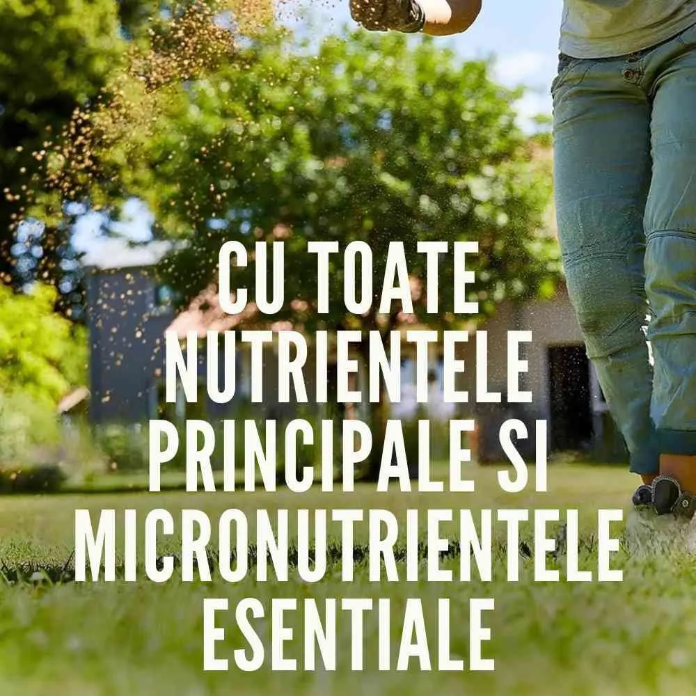 Ingrasamant gazon anti buruieni preventiv COMPO efect 6–8 saptamani, fertilizant organic-mineral, 200 mp, 10 kg